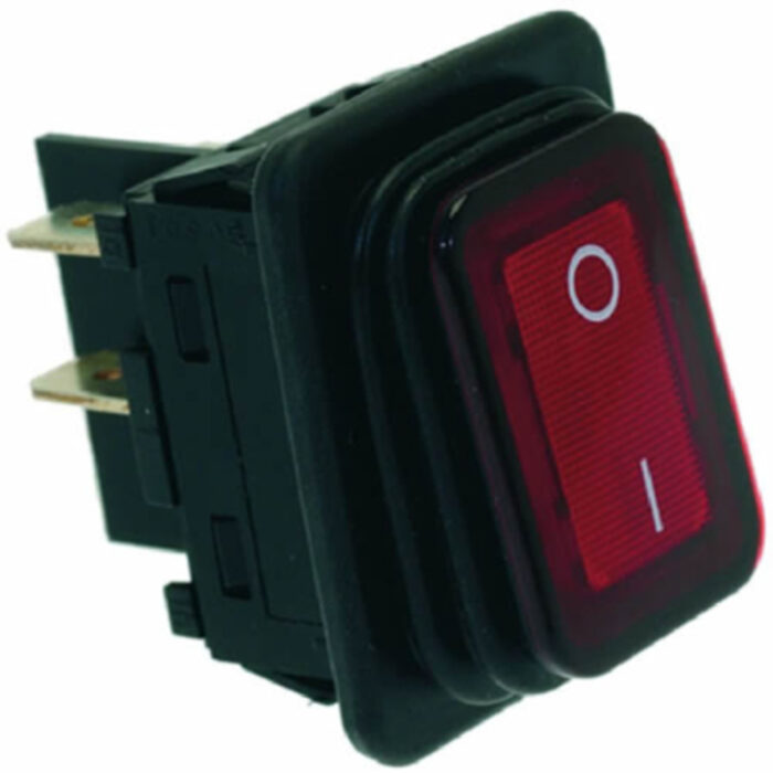 Interruptor Bipolar Vermelho de Fole