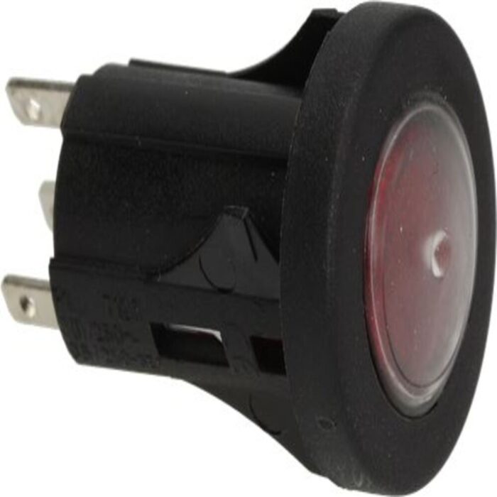 Pulsante Unipolar 3A 250V Piloto Vermelho ZANUSSI + Ambach