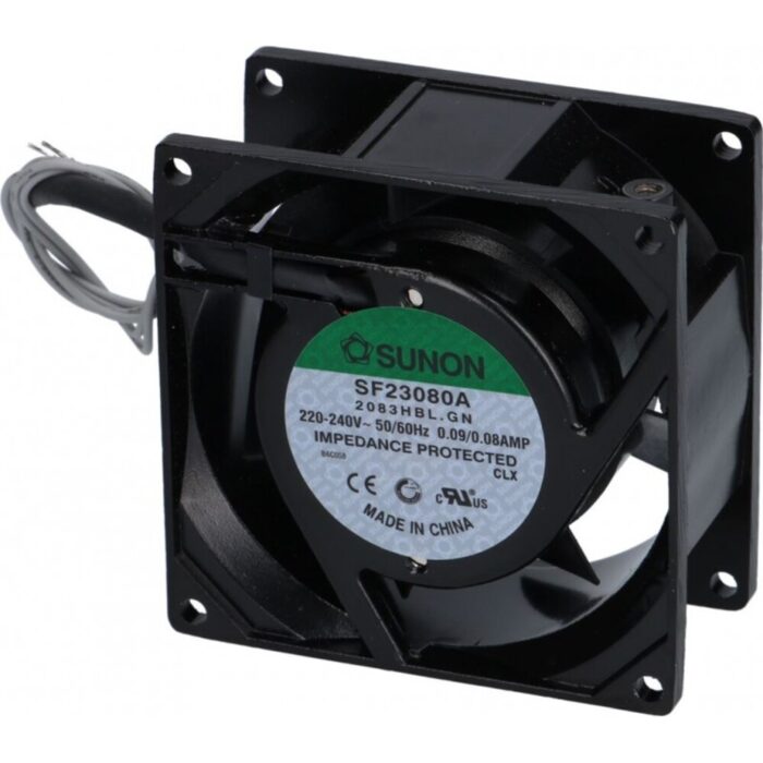 Ventilador Axial 18W 2400Rpm com Rolamentos Esferas 80X80X38Mm