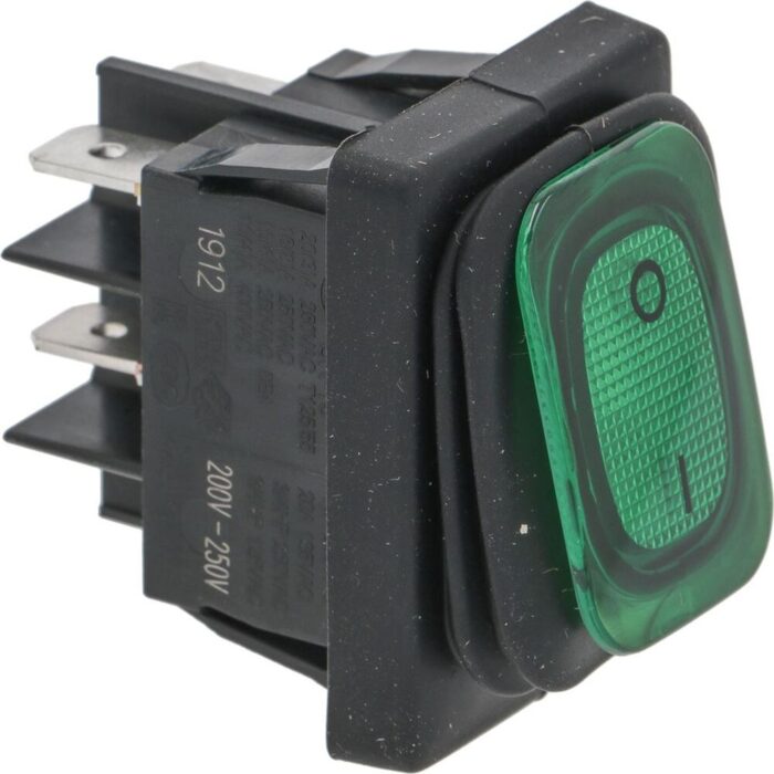 Interruptor Verde 0-1 com Protecção Fole